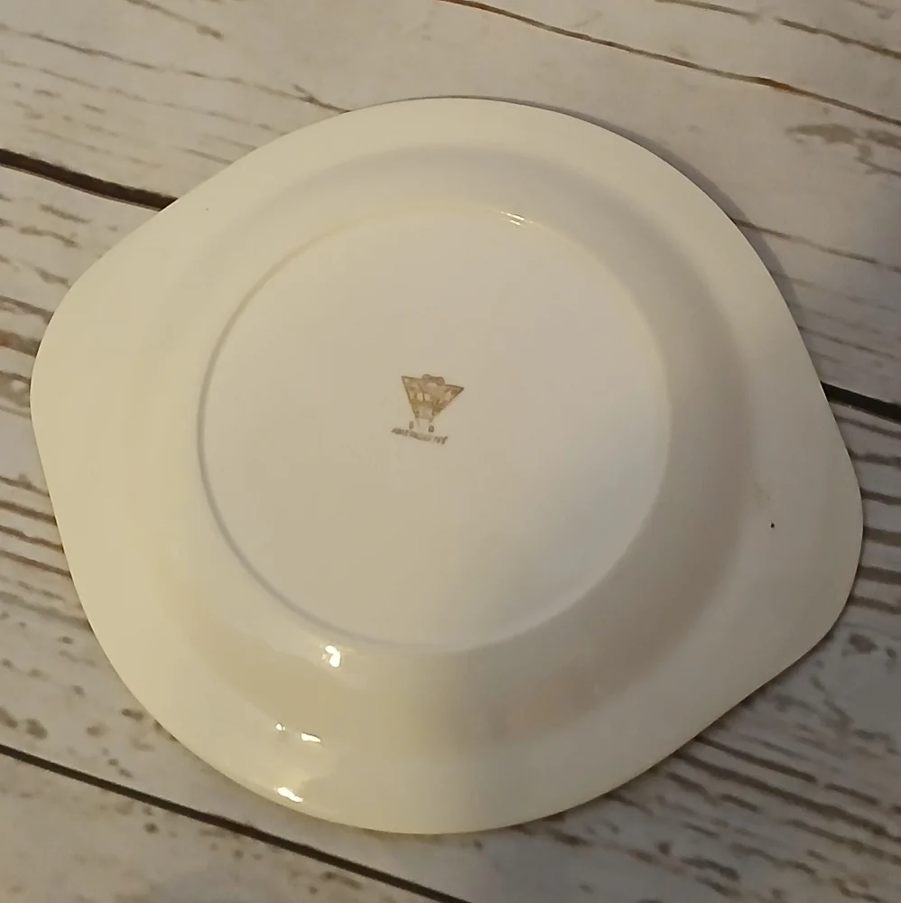 Pope Gosser American Ivy Vintage Gravy Boat with Saucer